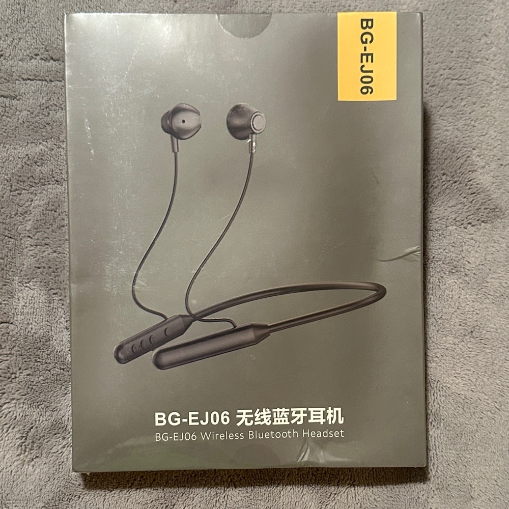 BG-EJ06 Wireless Bluetooth Headset in Green/ Brand New-Sealed